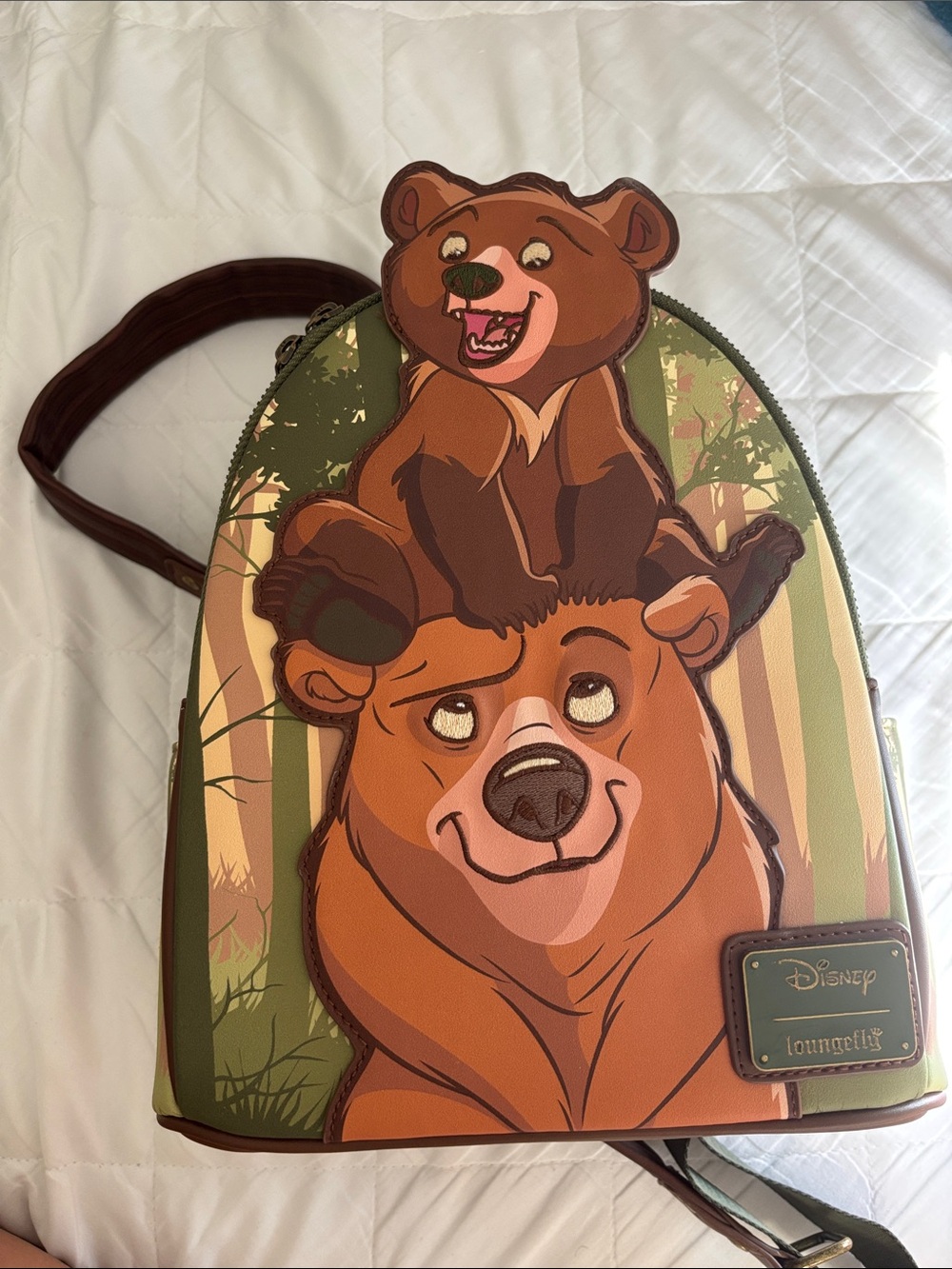 Loungefly Disney Brother Bear Mini Backpack - Brown/Green